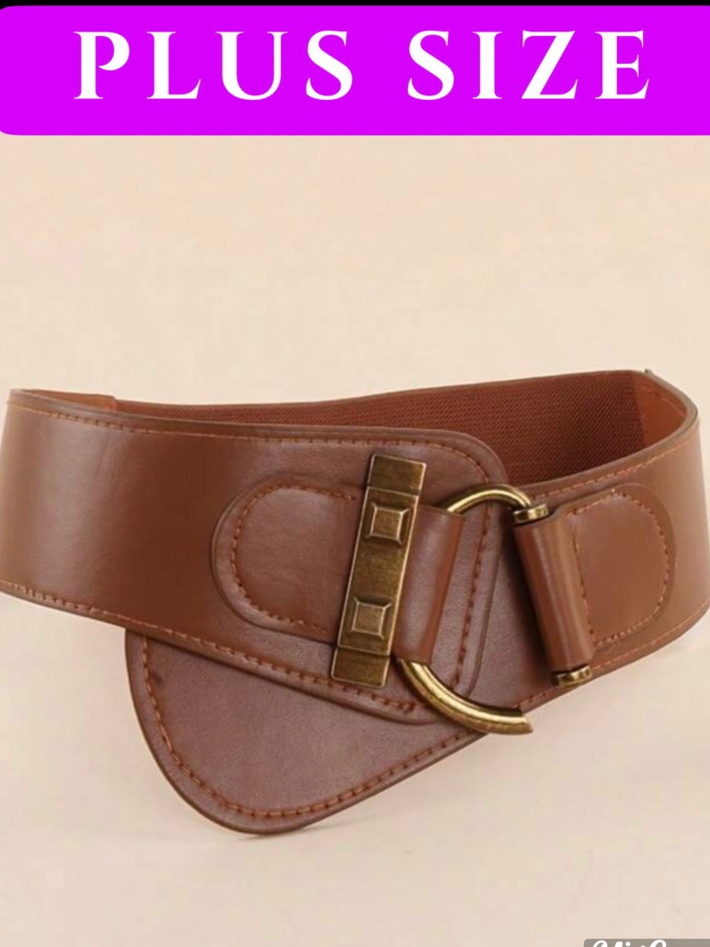 🤎 PLUS Faux Leather Stretch Belt 🤎